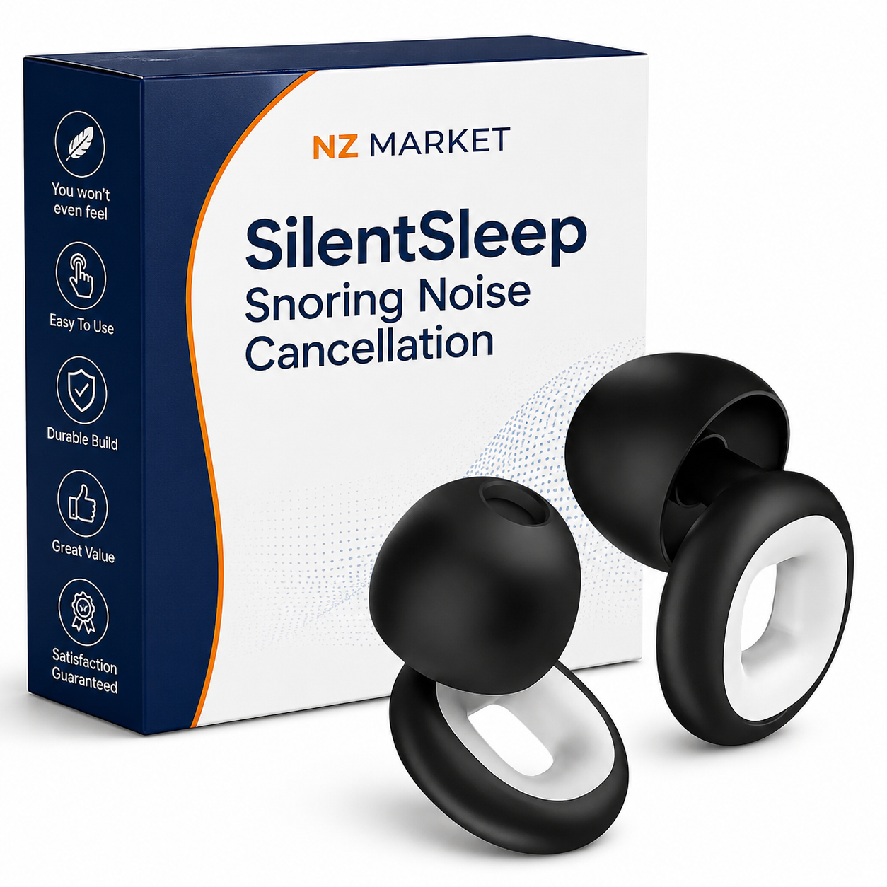 SilentSleep Snoring Noise Cancellation Plugs