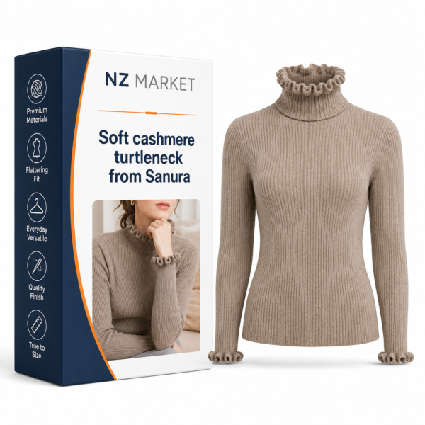 Soft cashmere turtleneck from Sanura - Luxury and Comfort in One!
