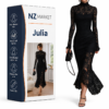 Julia | Black Lace Maxi Dress