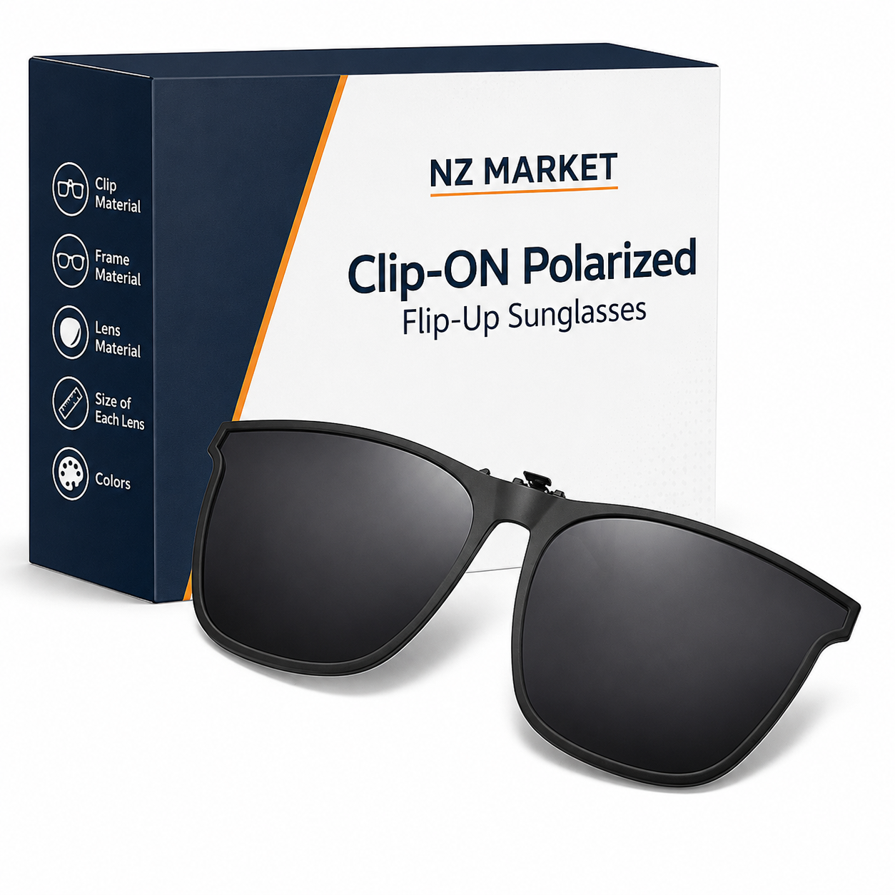 Clip-ON Polarized Flip-Up Sunglasses