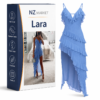 Lara - Elegant midi dress in fine chiffon