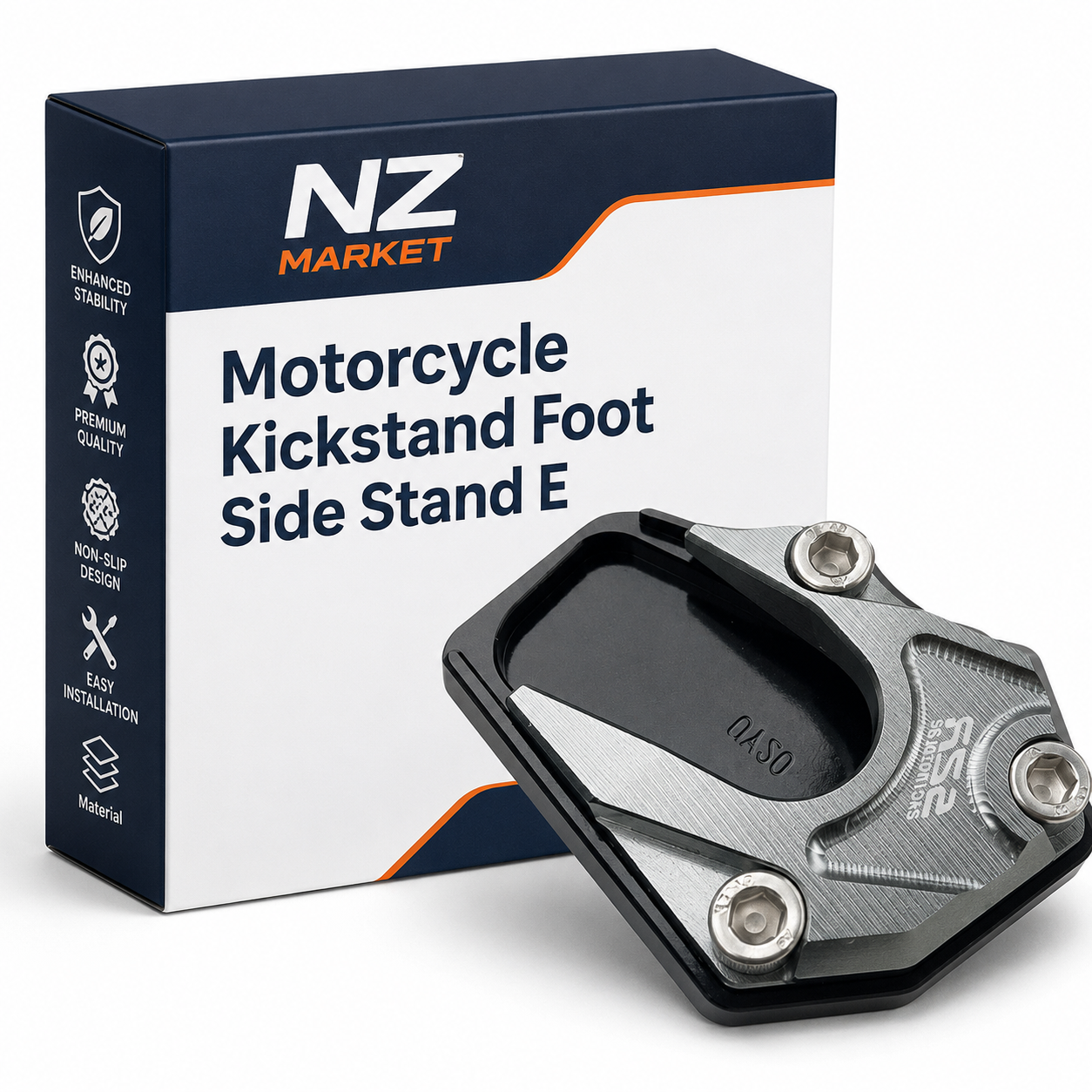 Motorcycle Kickstand Foot Side Stand Extension Pad