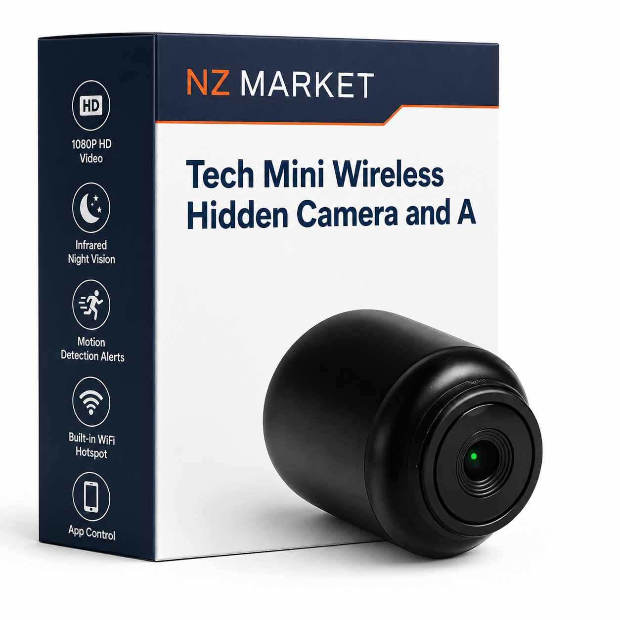 Tech Mini Wireless Hidden Camera and Audio - Tiny Surveillance