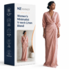 Women's Minimalist V-neck Linen Blend Maxi Dress