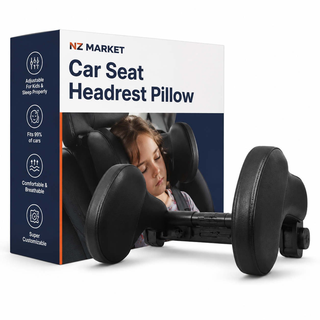 Car Seat Headrest Pillow