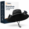 BreezeShade Cooling Sun Hat with Solar Fans