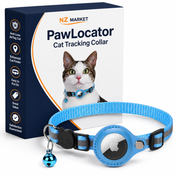 PawLocator Cat Tracking Collar - AirTag Compatible with GPS Holder