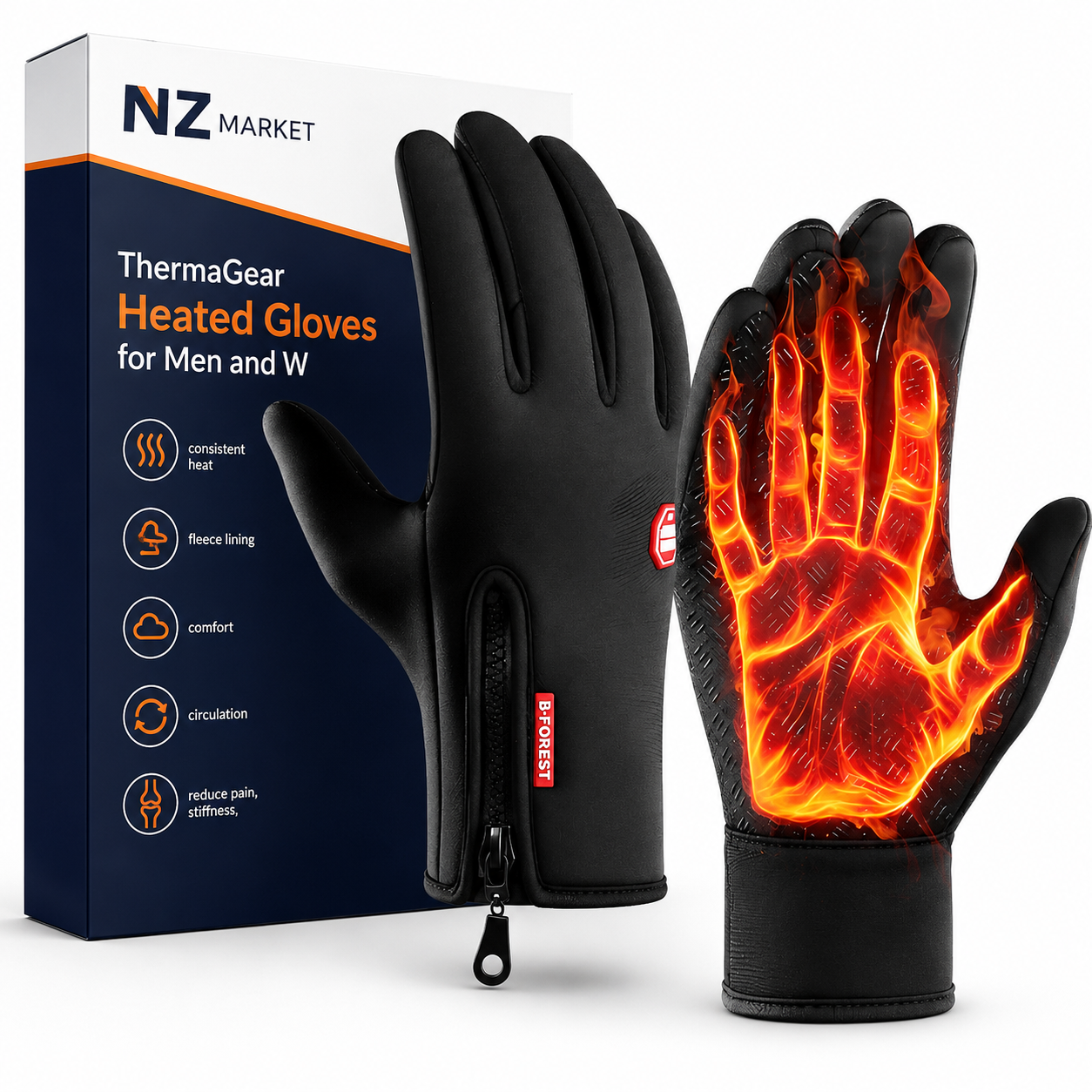 ThermaGear Heated Gloves for Men and Women - Heated, Insulated, Waterproof