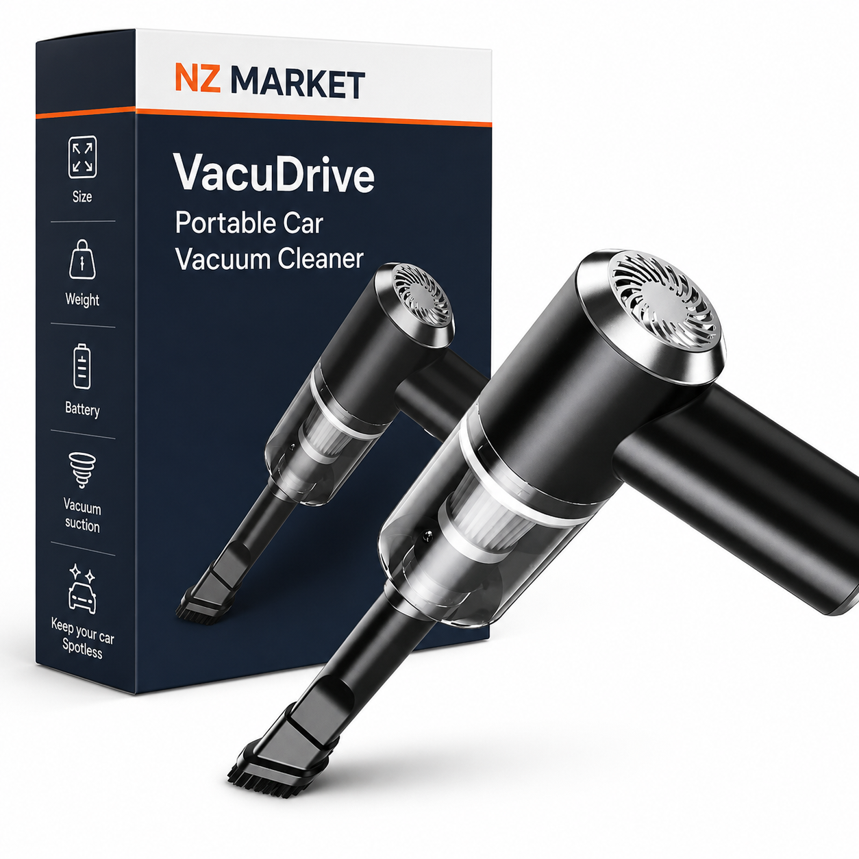 VacuDrive Portable Car Vacuum Cleaner