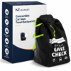 Nzmarket Convertible Car Seat Travel Backpack Bag | Waterproof Child Seat Protector