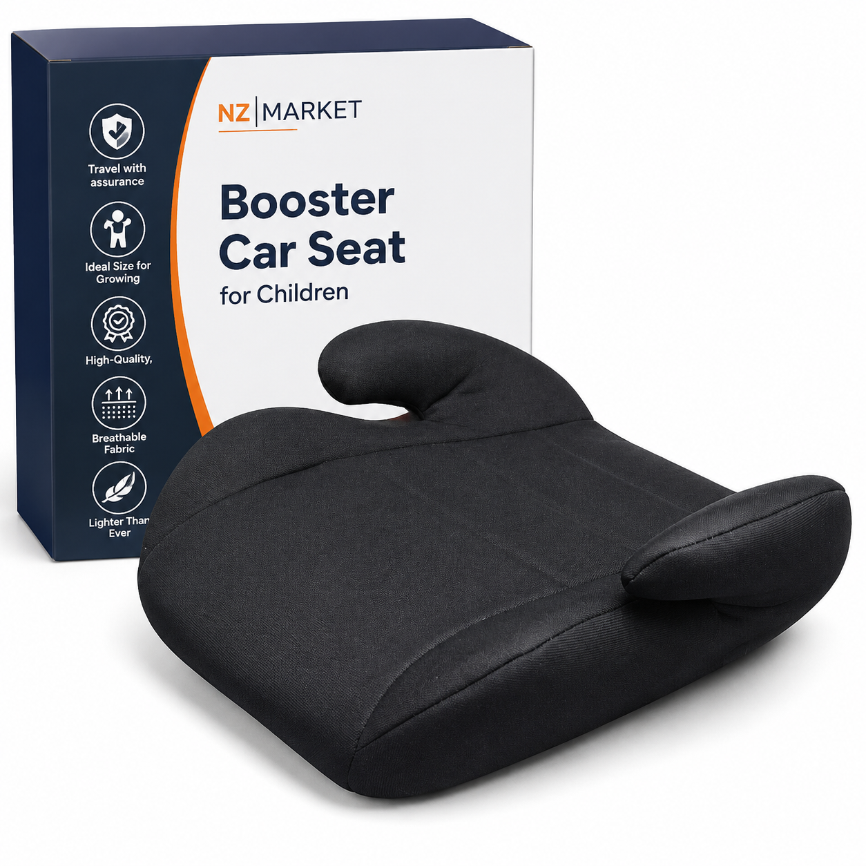 Booster Car Seat for Children - Forward-Facing Design