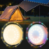 Nzmarket USB Rechargeable Outdoor Christmas String Lights – 2-Pack, Warm & Cool White