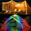 Nzmarket USB Rechargeable Outdoor Christmas String Lights – 2-Pack, Warm & Cool White