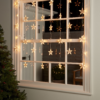Nzmarket Star Curtain Christmas Fairy Lights – 5-Strand Warm White Display