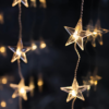 Nzmarket Star Curtain Christmas Fairy Lights – 5-Strand Warm White Display