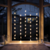 Nzmarket Star Curtain Christmas Fairy Lights – 5-Strand Warm White Display
