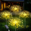 Nzmarket Solar Firework Burst Garden Lights – Warm White & Multicolour