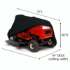 Nzmarket Heavy-Duty Waterproof Lawn Mower Cover – UV & Dust Resistant