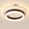 Nzmarket Gold LED Flush Mount Ceiling Light – Round & Square, Warm & 3-Colour