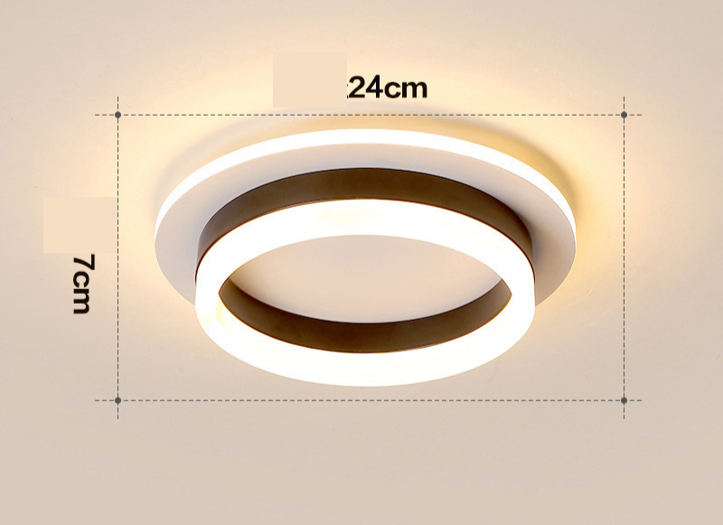Nzmarket Gold LED Flush Mount Ceiling Light – Round & Square, Warm & 3-Colour