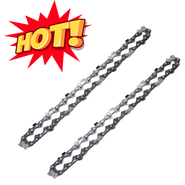 Nzmarket Replacement Chainsaw Chains x2 – 6-Inch Mini Cordless Chainsaw