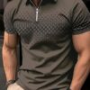 Elegant Classic Summer Polo Shirt for Men - Mink Tones