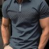 Elegant Classic Summer Polo Shirt for Men - Mink Tones