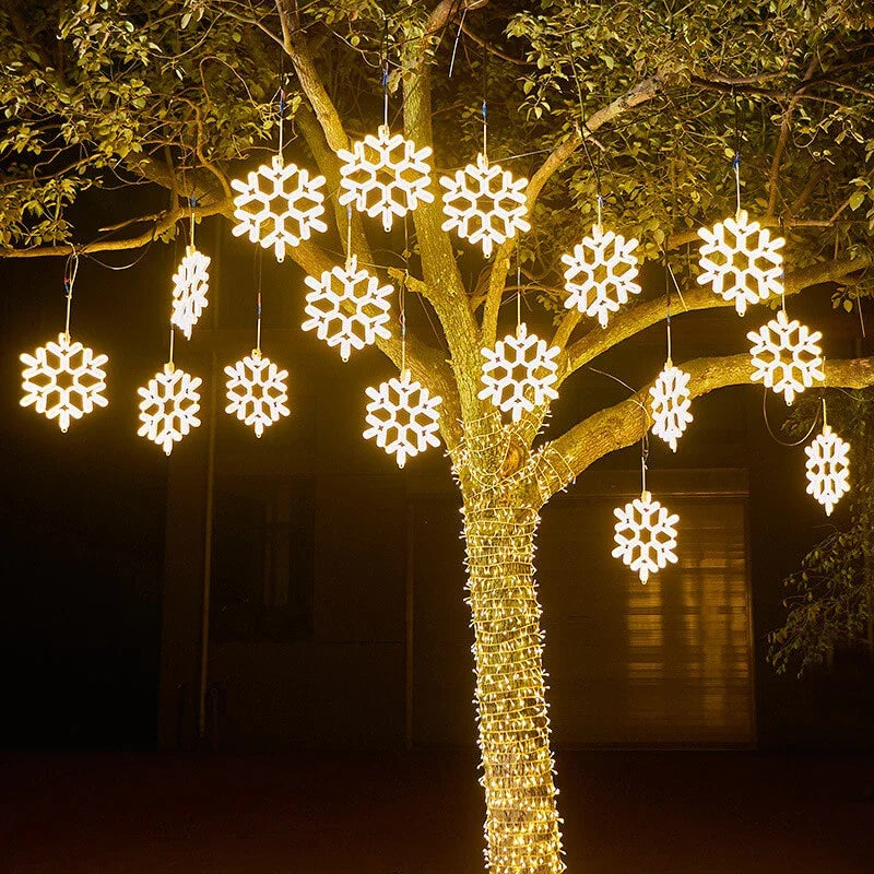 Nzmarket Outdoor LED Snowflake Christmas Stake Lights – 6 Colour Options