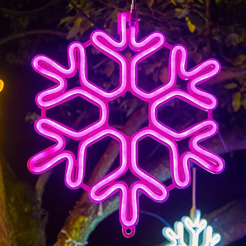 Nzmarket Outdoor LED Snowflake Christmas Stake Lights – 6 Colour Options