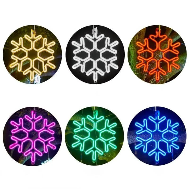 Nzmarket Outdoor LED Snowflake Christmas Stake Lights – 6 Colour Options