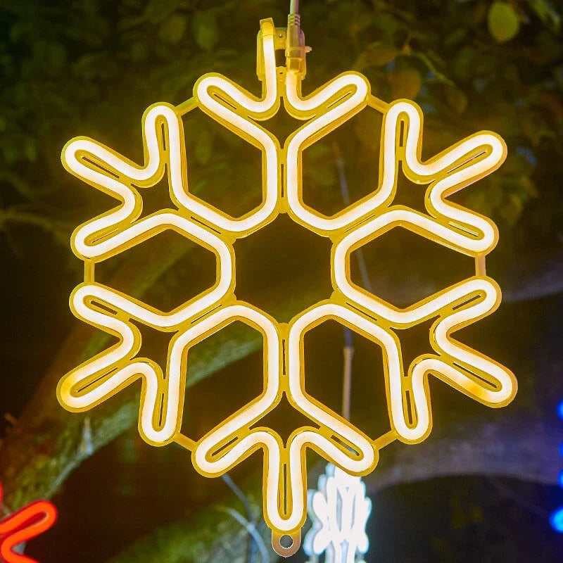 Nzmarket Outdoor LED Snowflake Christmas Stake Lights – 6 Colour Options