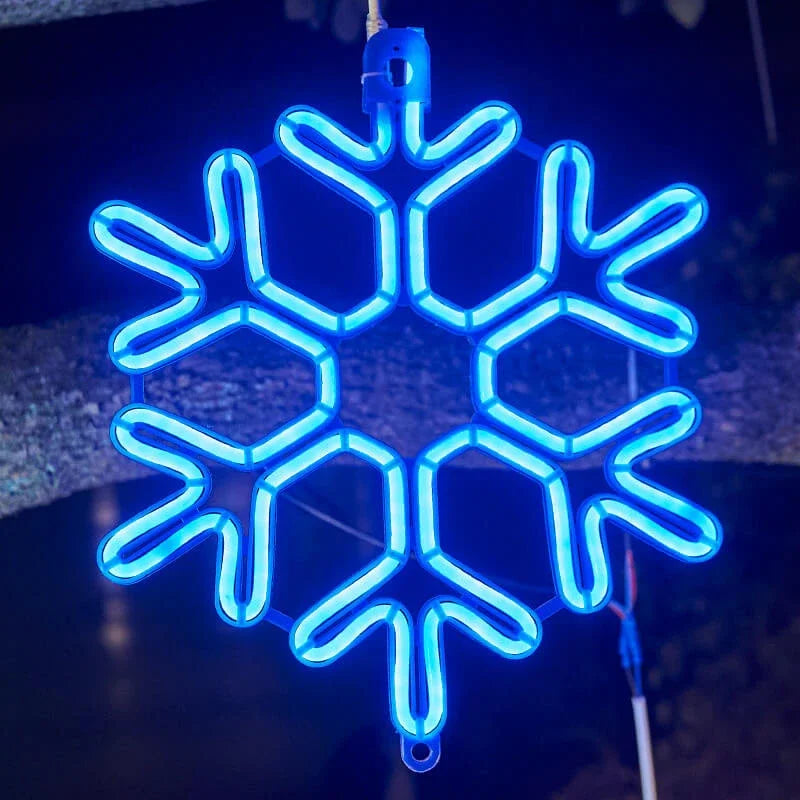 Nzmarket Outdoor LED Snowflake Christmas Stake Lights – 6 Colour Options