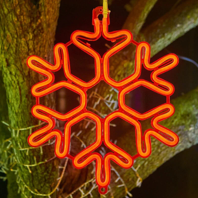 Nzmarket Outdoor LED Snowflake Christmas Stake Lights – 6 Colour Options