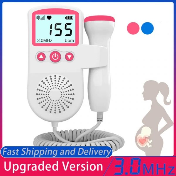 Nzmarket Fetal Doppler Heart Rate Monitor Home Pregnancy Baby Fetal Heart Rate Sound Detector
