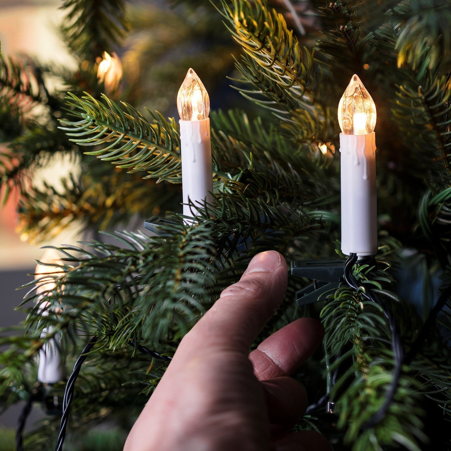 Nzmarket Warm White LED Christmas Candle Lights – Realistic Flickering, Flameless