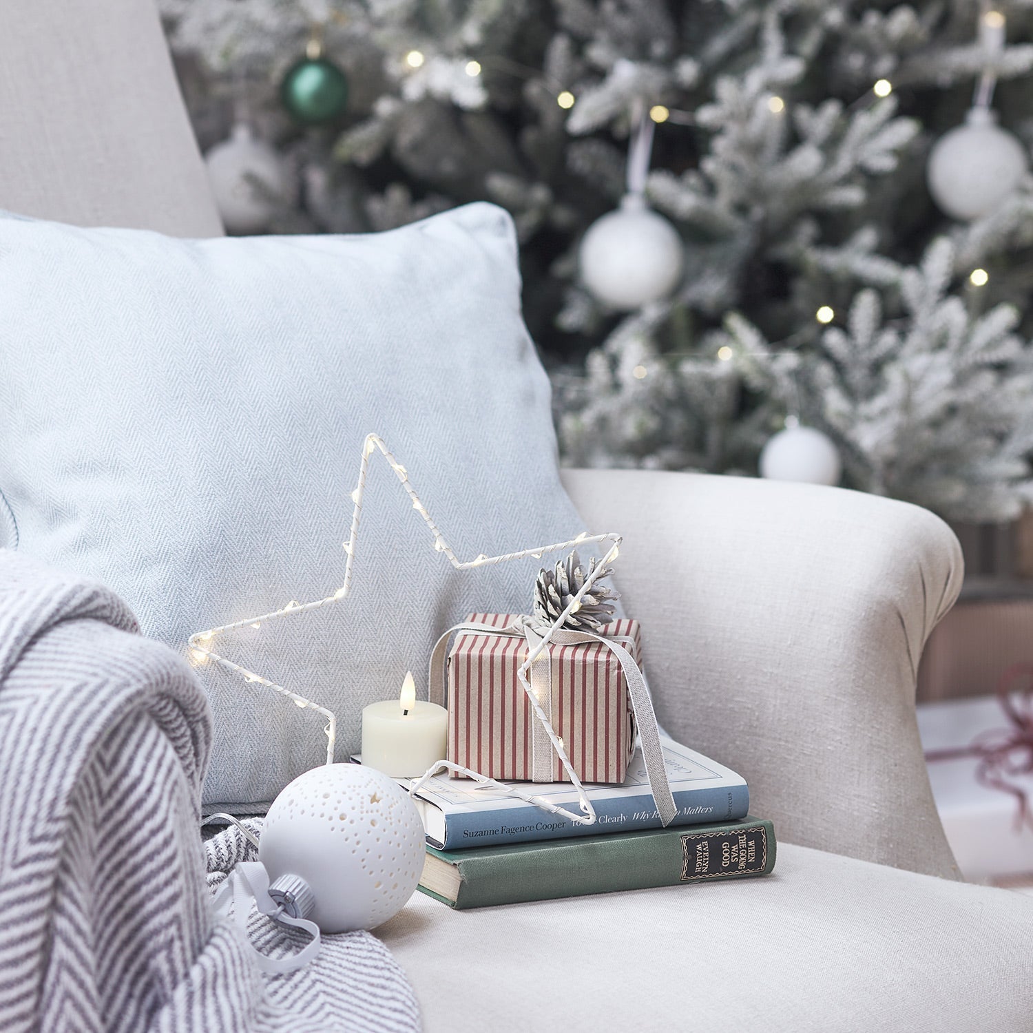 Nzmarket LED Star Light Christmas Ornament – Scandinavian-Inspired Warm Glow