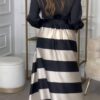 Diana | Striped Maxi Dress