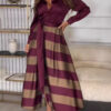 Diana | Striped Maxi Dress