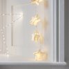 Nzmarket Hanging Paper Star Christmas Fairy Lights – Warm Glow Indoor Decoration
