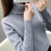 Cora - Stylish knitted turtleneck jumper