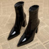 Amelia - Luxury Velvet Winter Boots with Pointed Toe