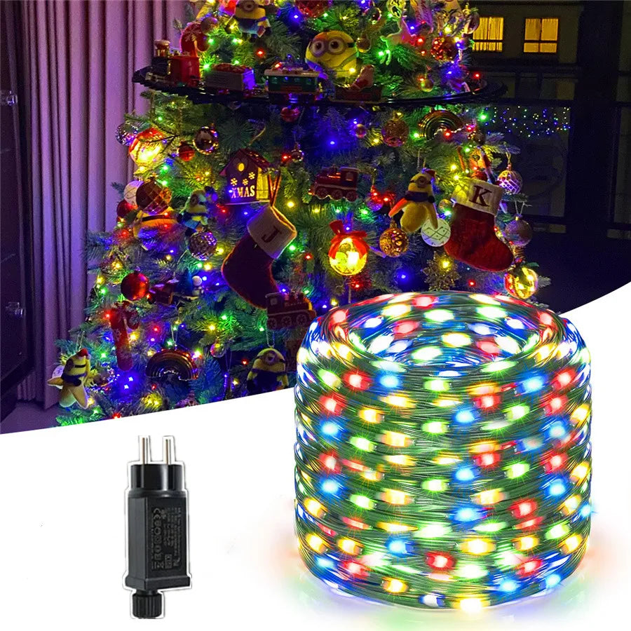Nzmarket Outdoor Waterproof LED Rope Lights – Up to 100m, Warm & Multicolour