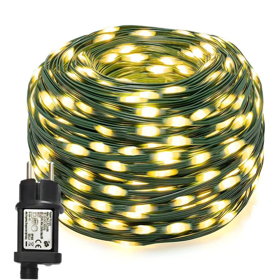 Nzmarket Outdoor Waterproof LED Rope Lights – Up to 100m, Warm & Multicolour
