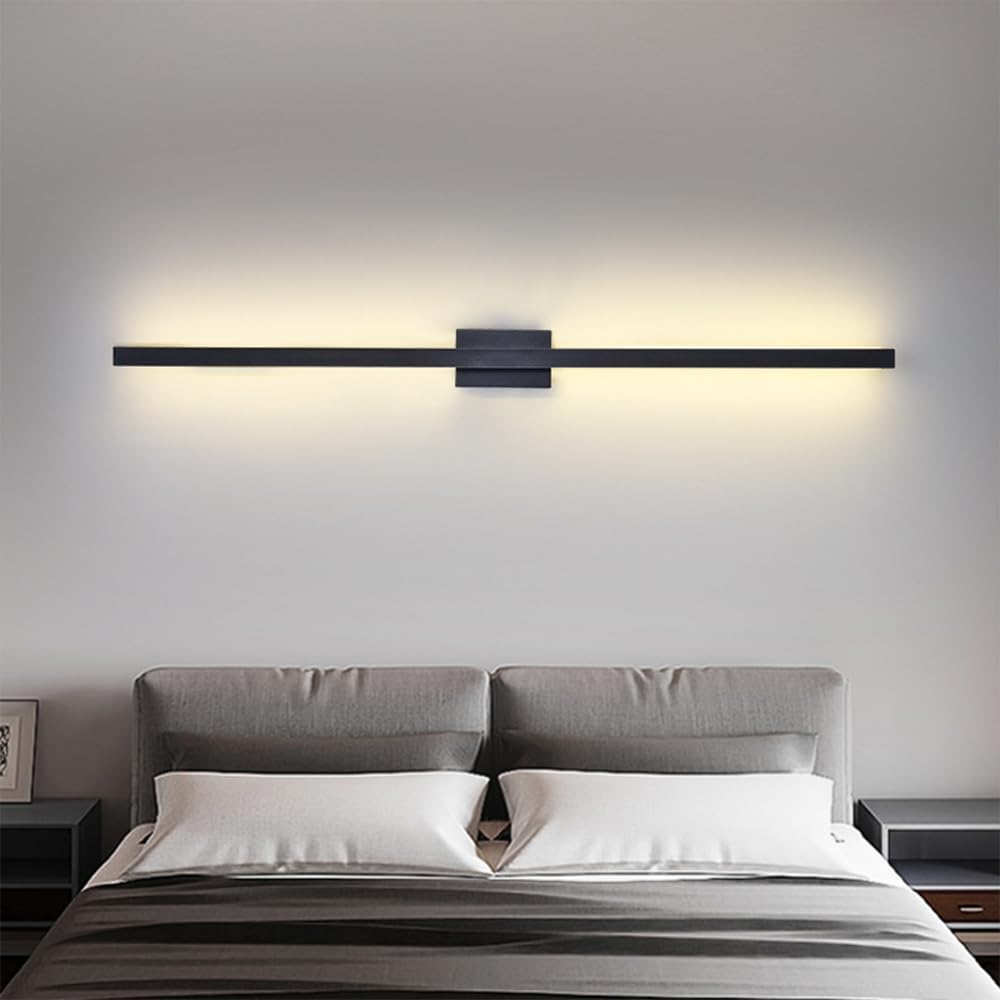 Nzmarket Long LED Wall Light – Matte Black, 4 Lengths up to 120cm
