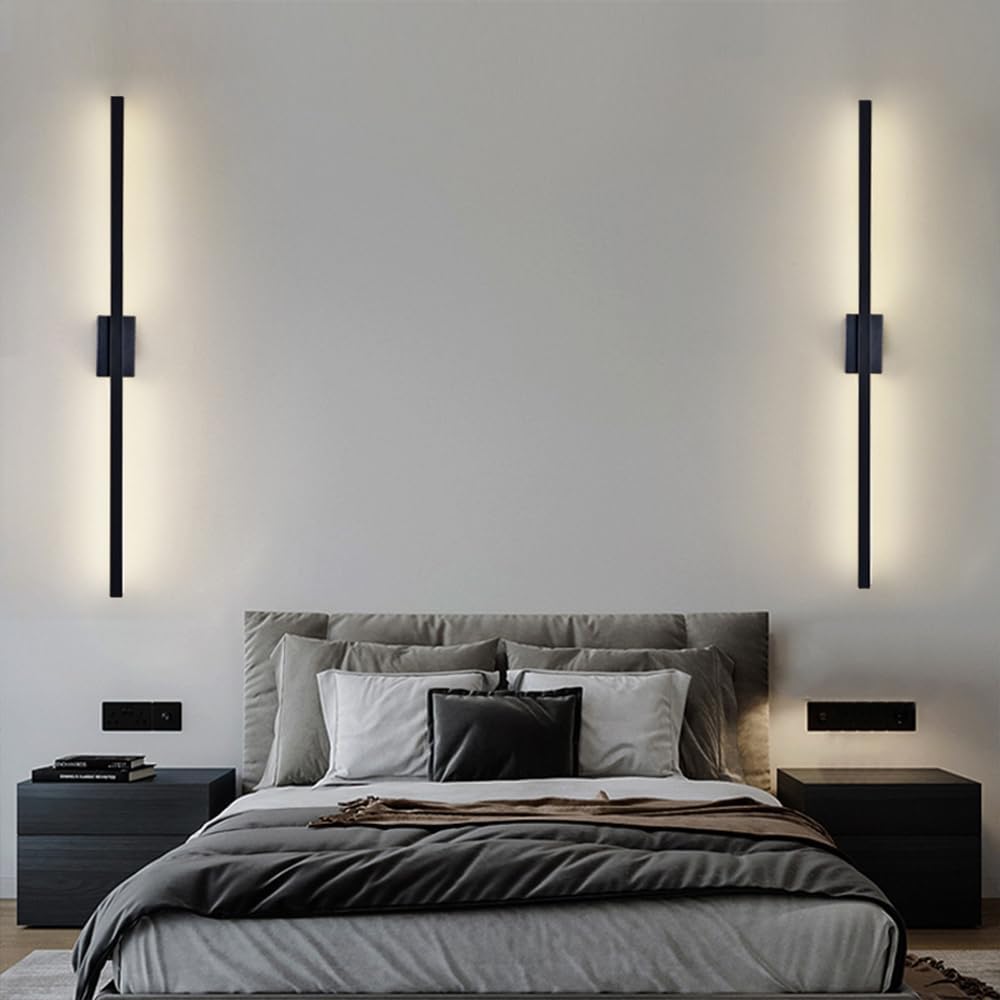 Nzmarket Long LED Wall Light – Matte Black, 4 Lengths up to 120cm