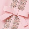 Zoe | Bow with Crystal Embellished Midi Dress