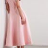 Zoe | Bow with Crystal Embellished Midi Dress