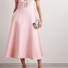 Zoe | Bow with Crystal Embellished Midi Dress